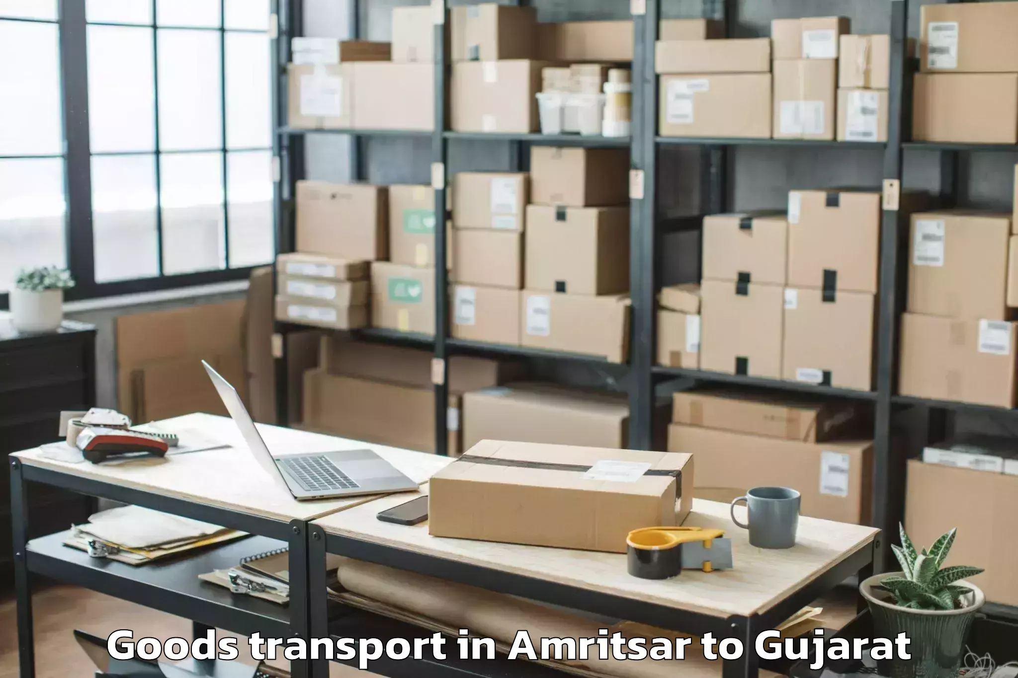 Discover Amritsar to Jetalsar Goods Transport